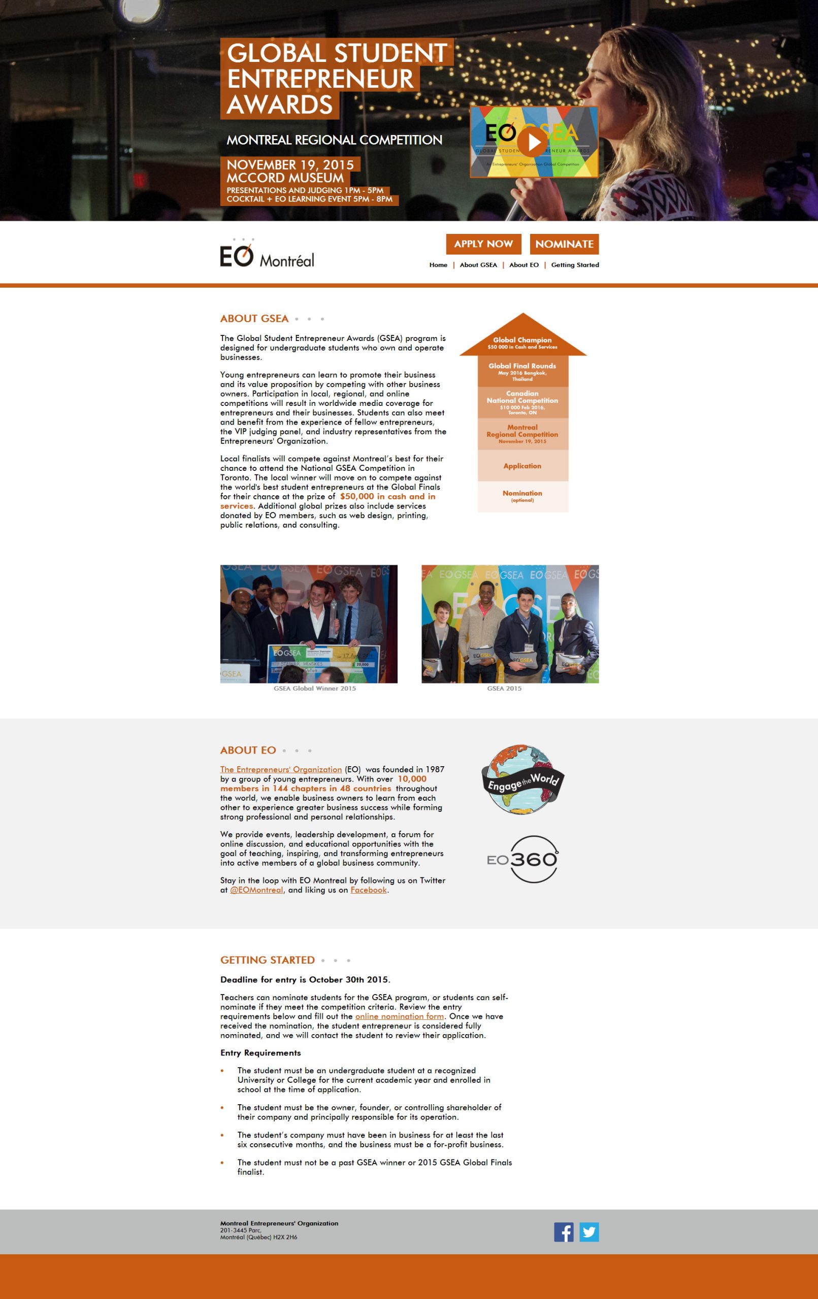 GSEA Montreal Website