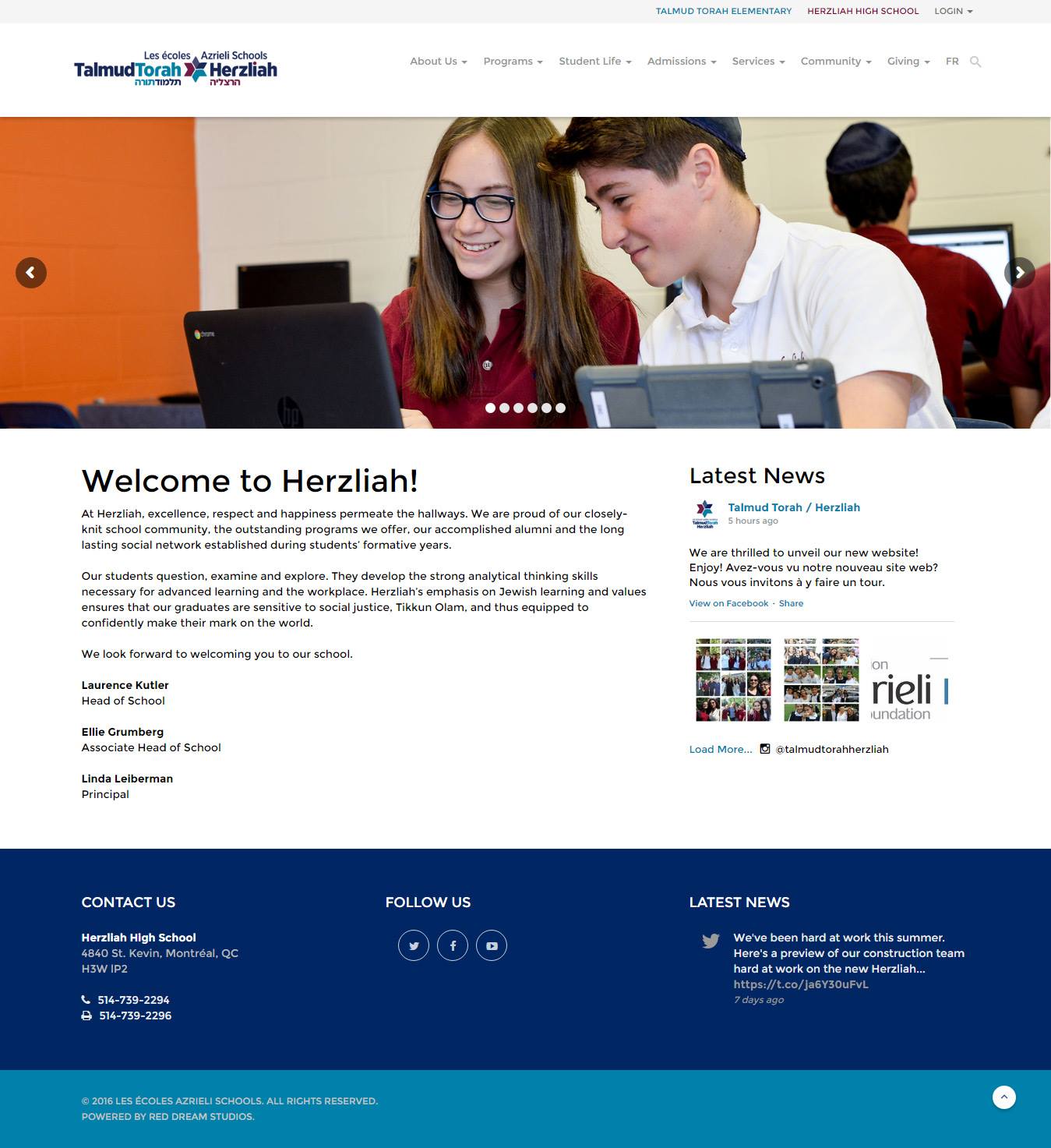 UTT / Herzliah Website