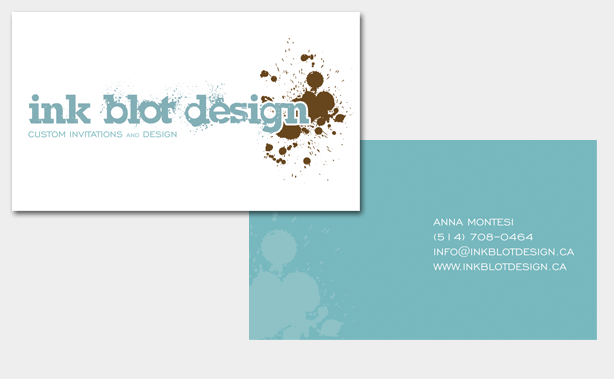InkBlot Design Business Card
