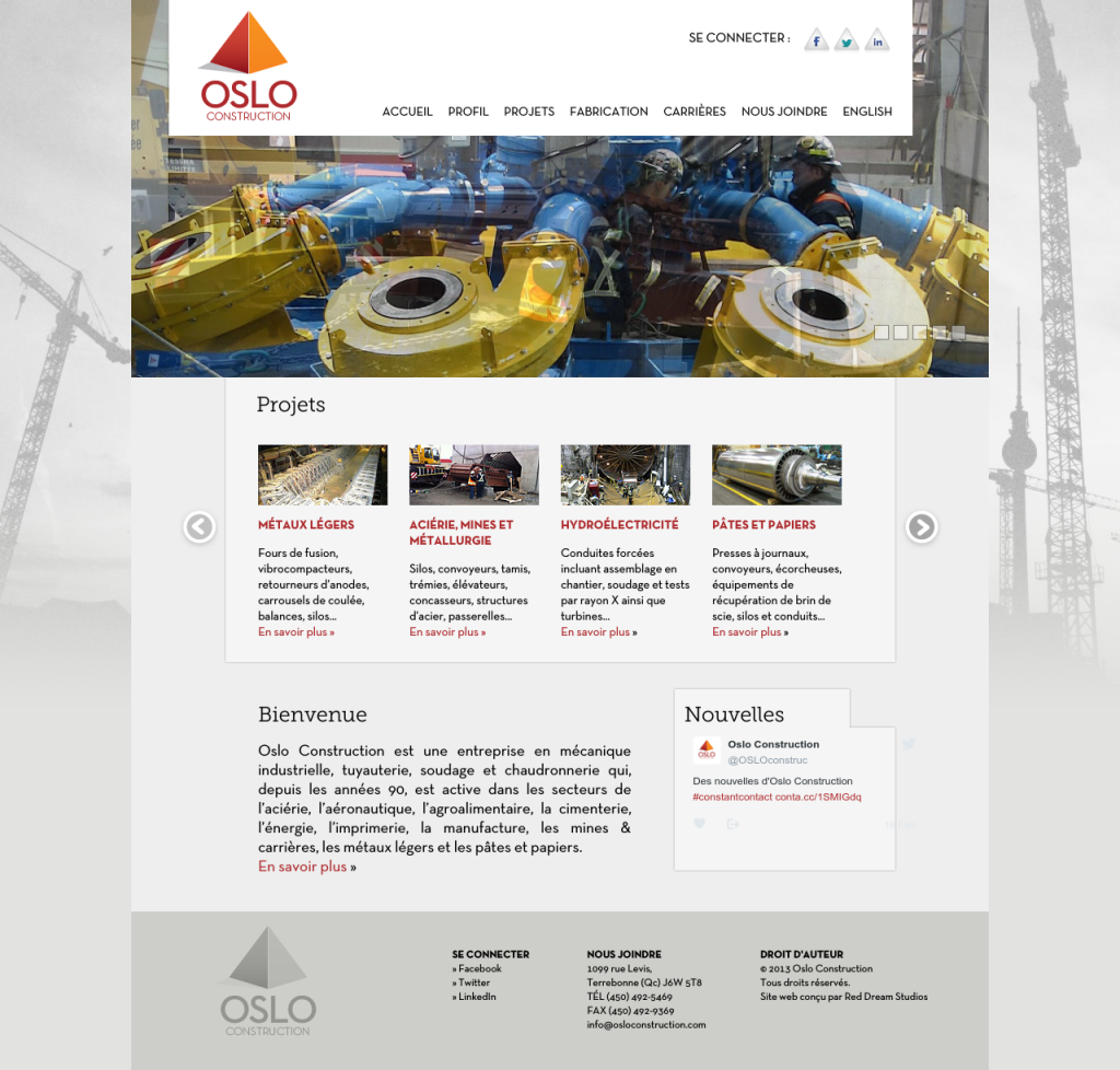 Oslo Construction Website